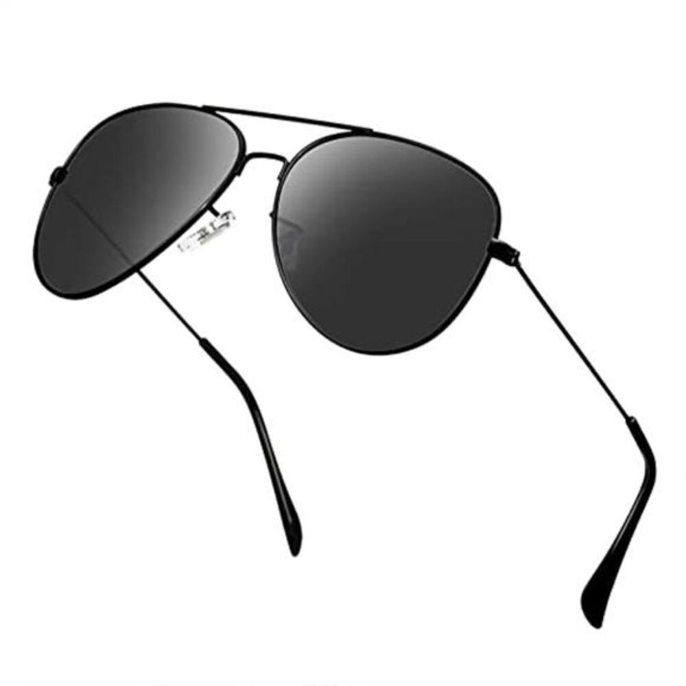 Polarized Aviator Sunglasses for Men Women Metal Driving UV Protection Sun Glass